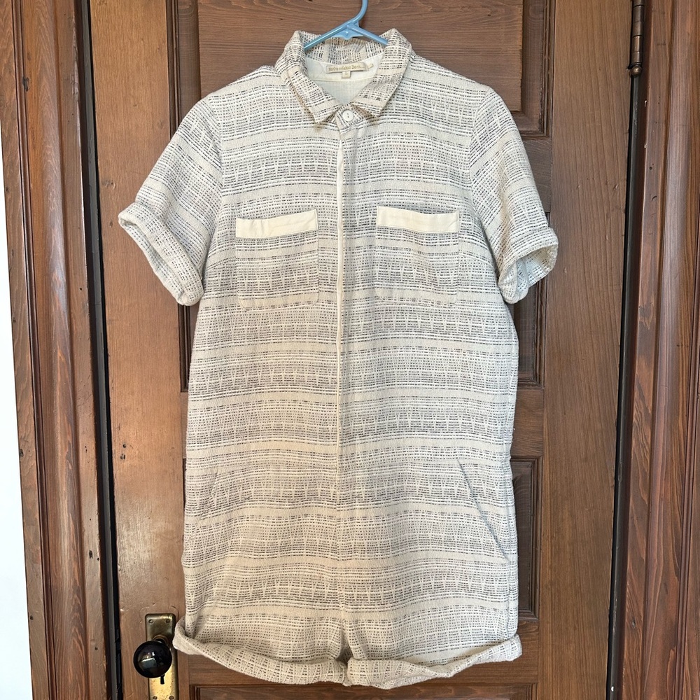 Silence & Noise White / Gray Romper